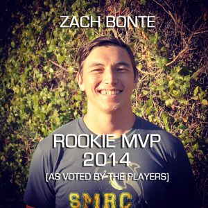 Zach Bonte ROOKIE MVP