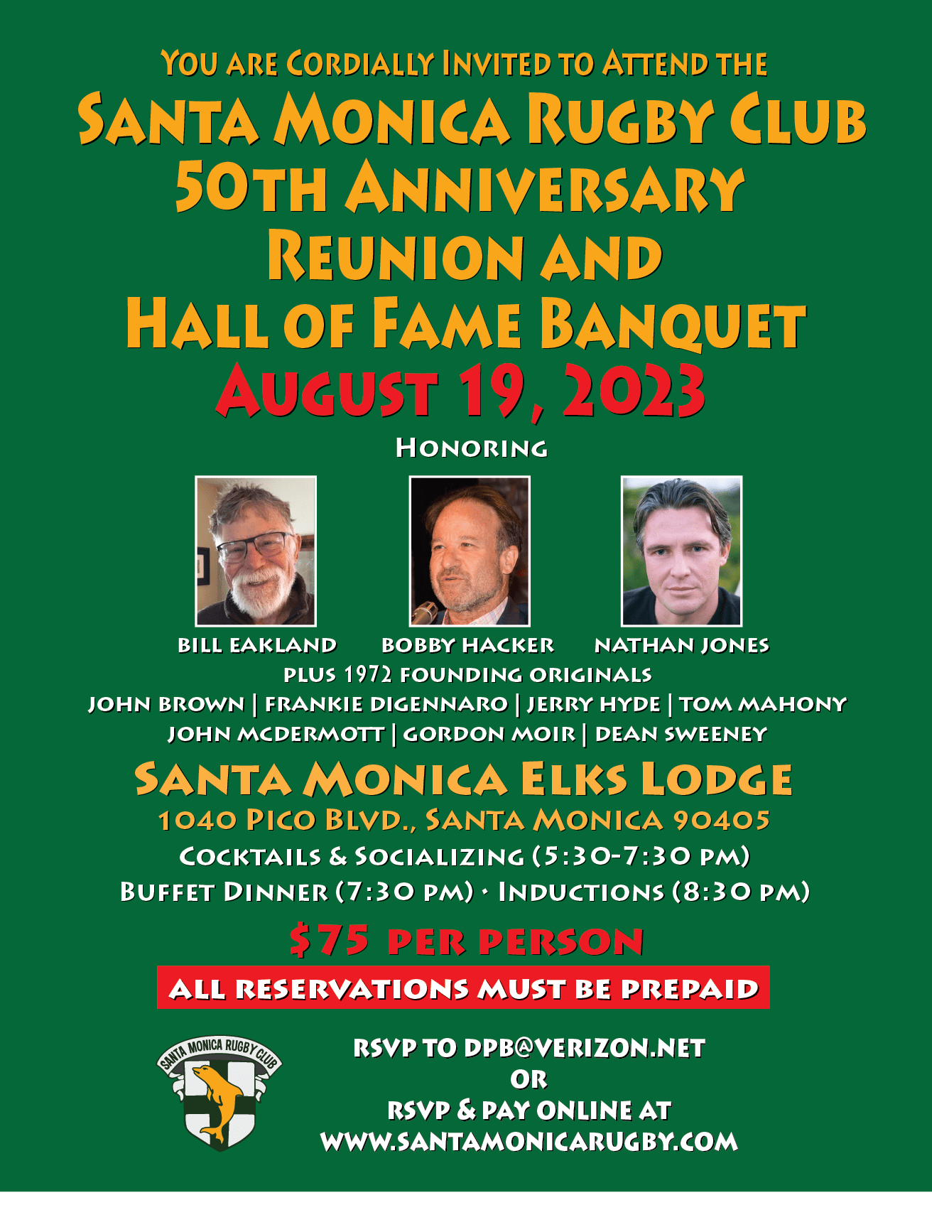 Santa Monica Rugby Club Hall of Fame
